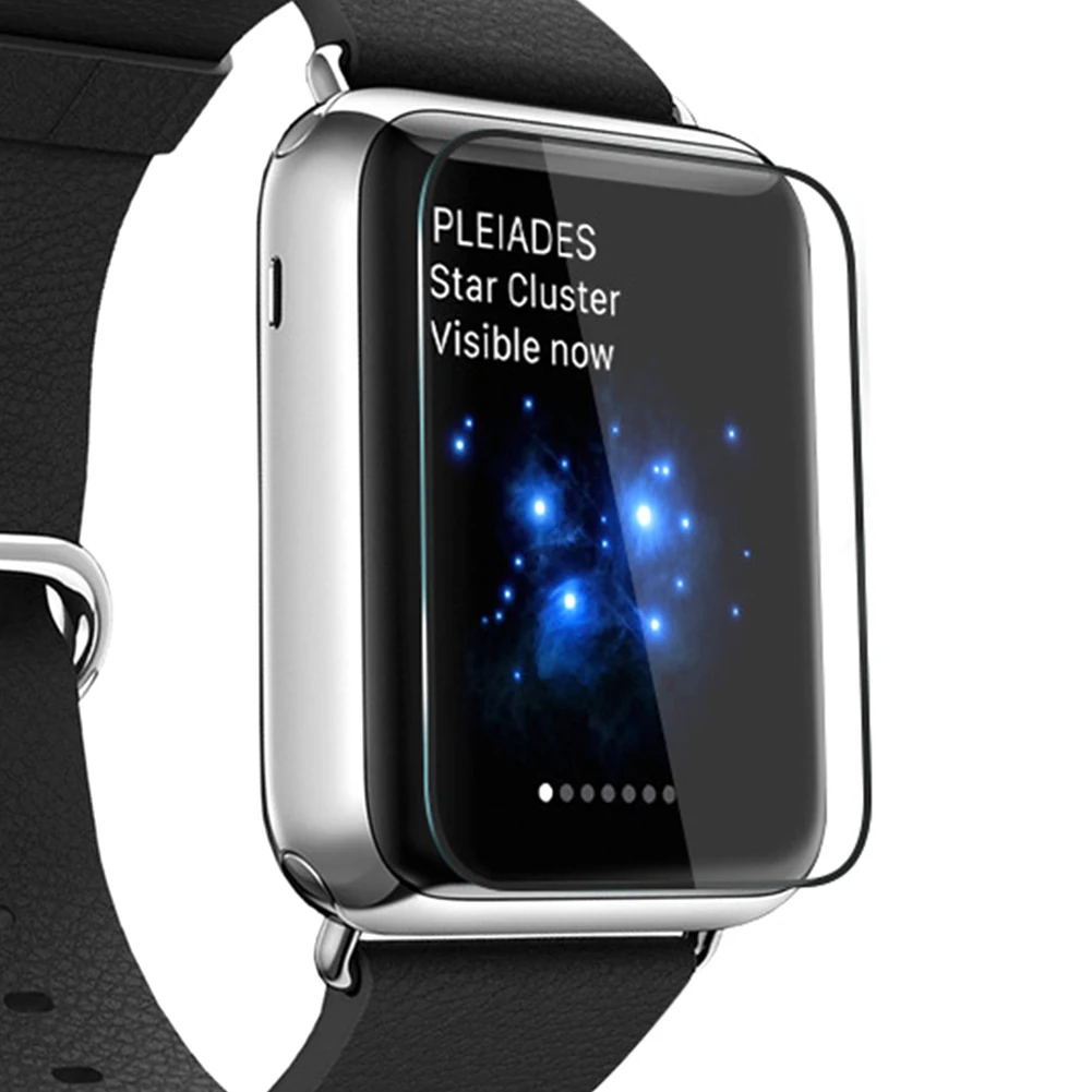 Для Apple Watch 38/42 мм закаленное Стекло плёнка полностью покрывающая чехол для