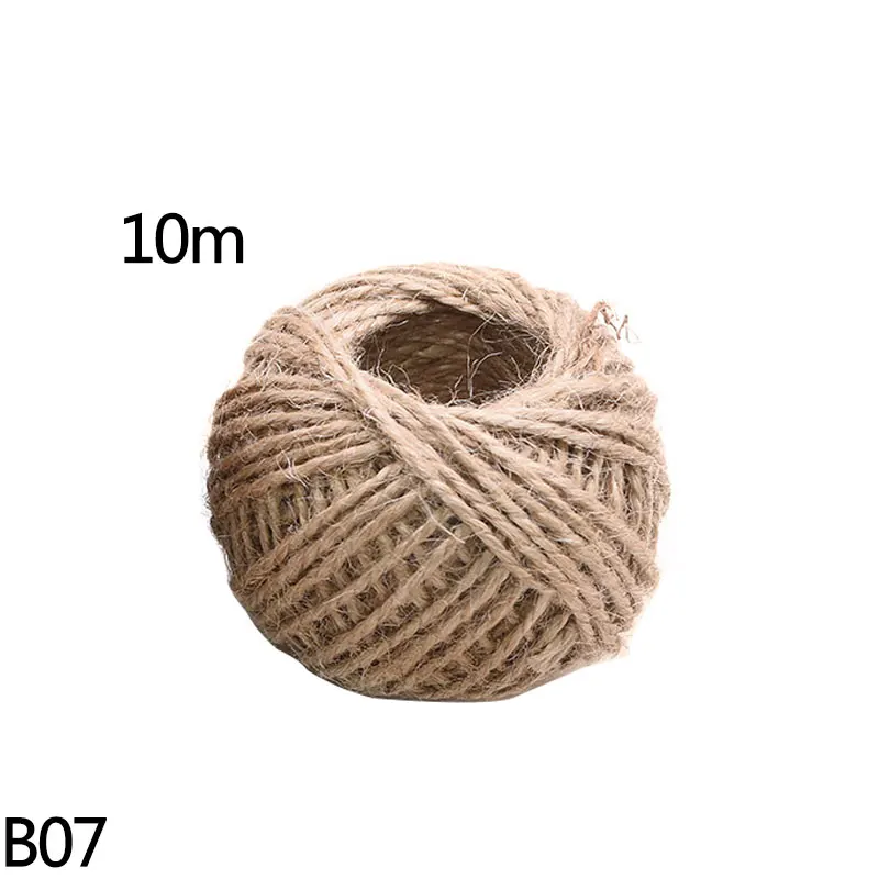 B07-10m rope 100 шт. крафт Бумага спасибо бирка ручной работы подарок этикетки для Одежда для свадьбы, дня рождения подарка на празднование в честь будущего рождения ребенка маркировки посылка Декор - Цвет: B07-10m rope