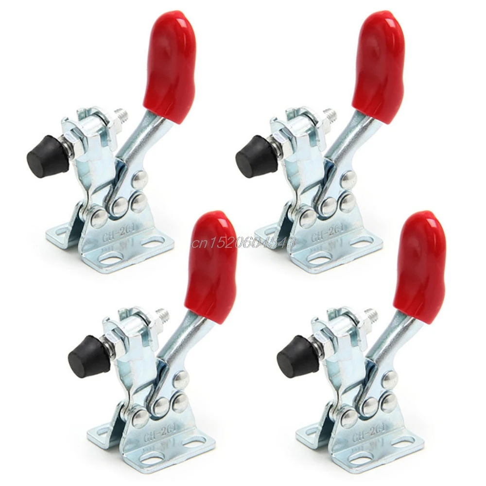 4 шт. быстросъемный металлический рычажный зажим горизонтальный ручной