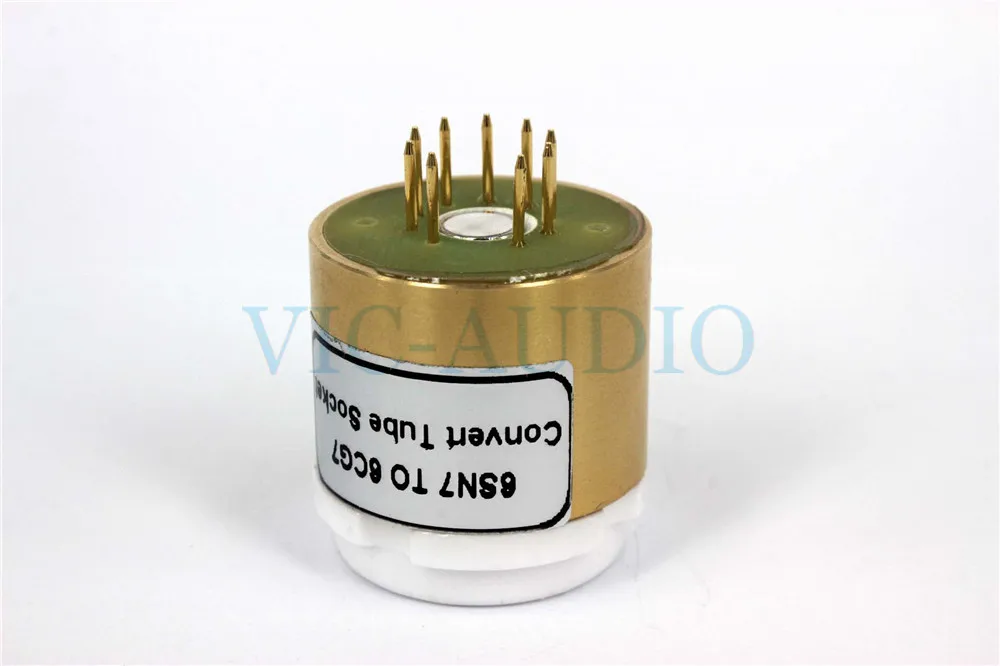 1 шт. 6SN7 (сверху) до 6CG7 или 6FQ7 трубка 8 контактов 9 DIY звуковая вакуумная адаптер