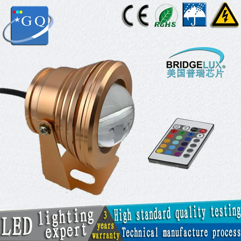 Светодиодный подводный светильник цветная лампа для фонтанов и бассейнов теплый