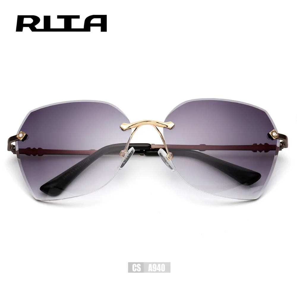 Новый РИТА Мода Металл Кристалл Полигон Женщины Мужчины Без Оправы