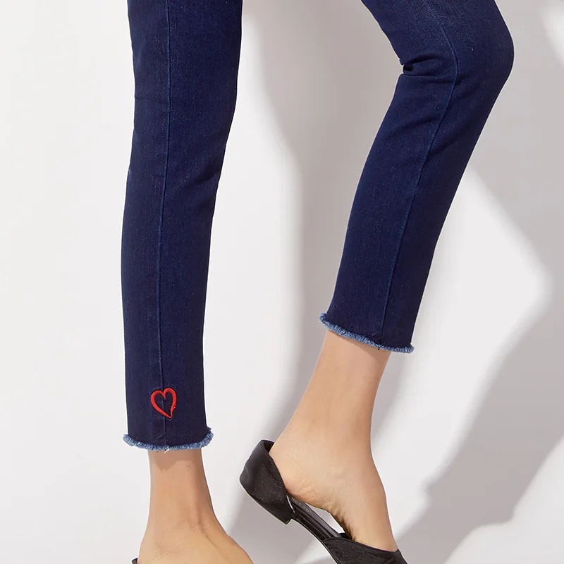 LEIJIJEANS Новое поступление весенние узкие джинсы с 9 точками на талии классические