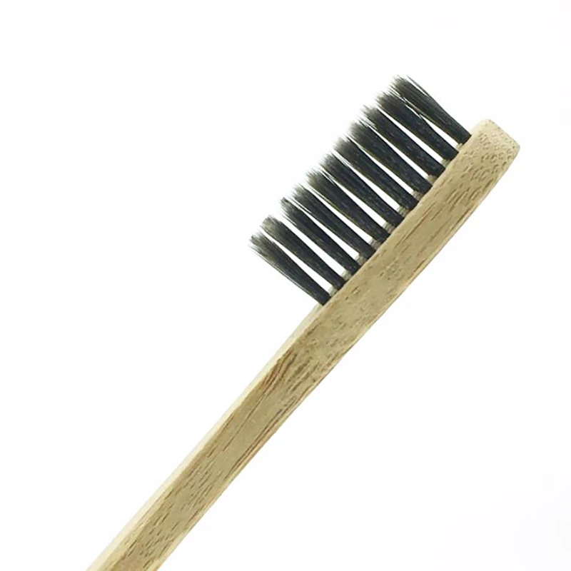 100Pcs/Lot Bamboo Toothbrush Bamboo Charcoal Toothbrush Low Carbon Bamboo Handle Tooth Brush For Adults Eco-friendly Toothbrush