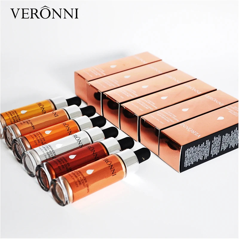 Жидкий хайлайтер VERONNI контурирующий макияж натуральный усилитель свечения