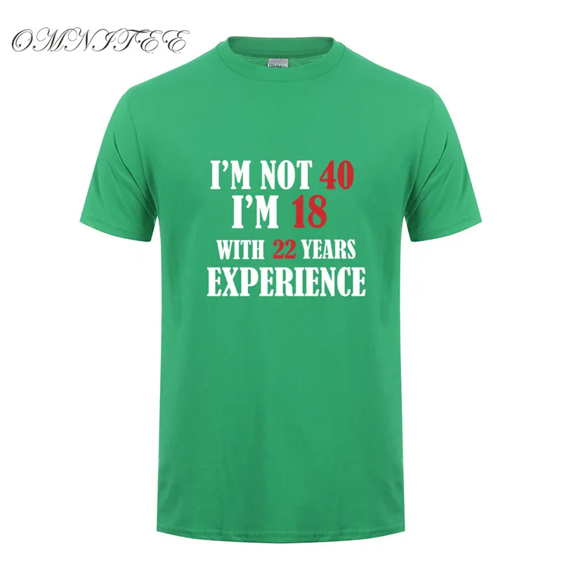 Футболка мужская летняя с коротким рукавом стиль I'm NOT 40 18 раньше 22 лет|t shirt men|t