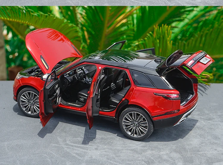 Изысканная модель из сплава велара с ЖК-дисплеем 1:18, модель внедорожника с высокой имитацией, Высококачественная коллекция и подарки