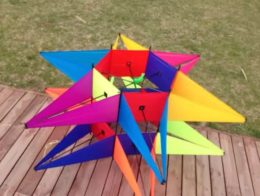 3D восьмерки цветной змей с кайт ручкой и струной легко лететь