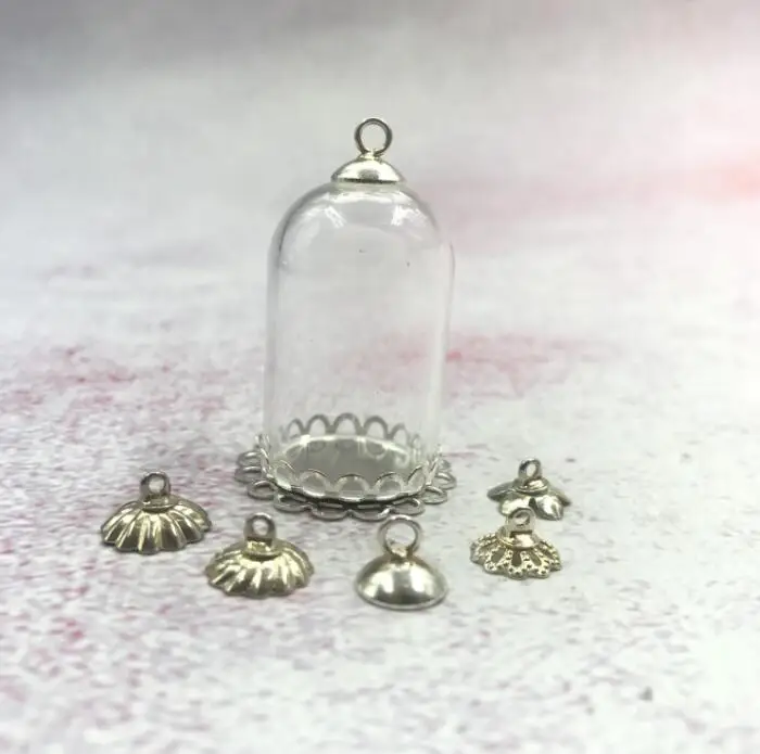 Стеклянные банки для колокольчиков 5 шт./лот 30x20 м стеклянные круглые двойная