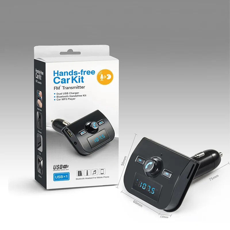 FM передатчик Bluetooth Handsfree автомобильный комплект модулятор Mp3 музыкальный плеер