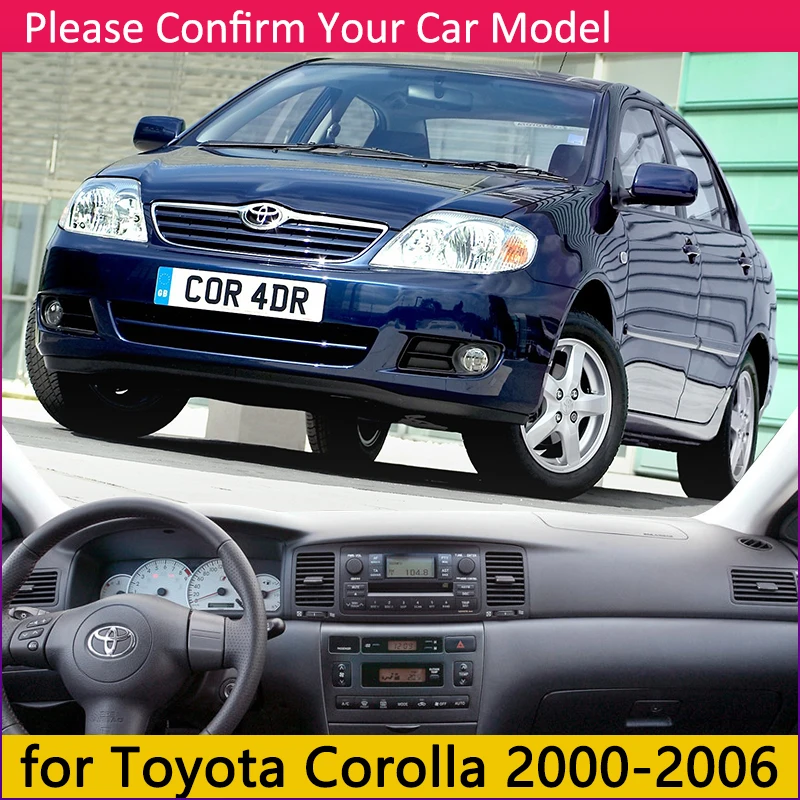 Для Toyota Corolla E120 E130 2000 2001 2002 2003 2004 2005 2006 2007 Противоскользящий коврик для приборной
