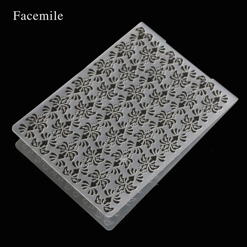 1 шт. красивый цветочный узор пластиковые папки для тиснения DIY ремесло