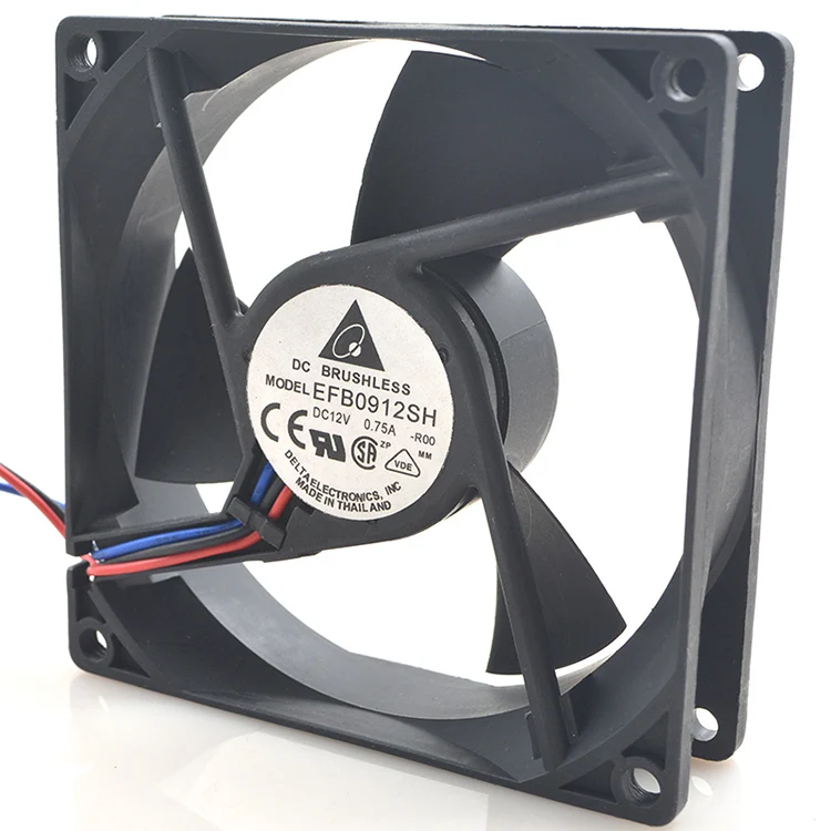 Новый оригинальный EFB0912SH 9025 9 см 12В 0.75A двухшариковый 3-линейный серверный вентилятор объема воздуха