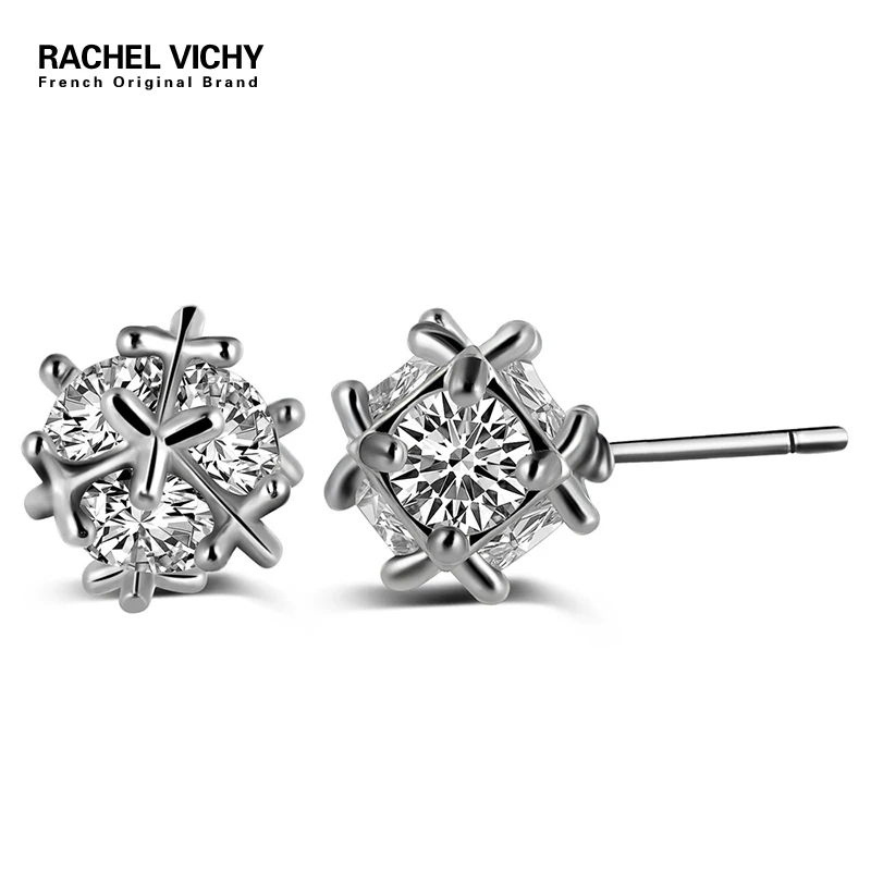 Серьги пусеты RACHEL viши модные женские серьги Пусеты Из циркония аксессуары для
