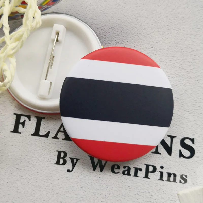 Таиланд флаг карта Олово Кнопки булавки ЛГБТ гей радуга фестиваль Прайд