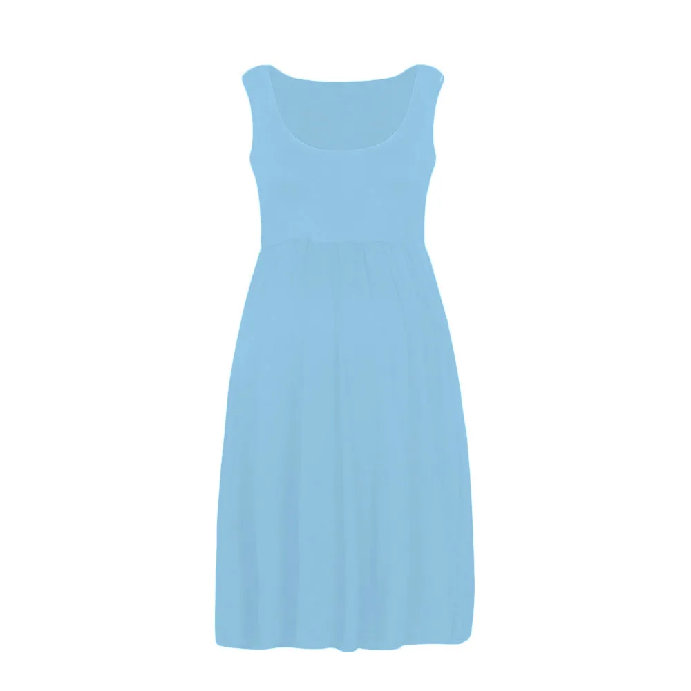 SAGACE Одежда для беременных платья Повседневное однотонное платье летнее без