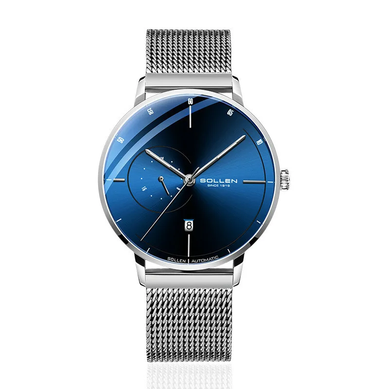 Мужские наручные часы с полностью автоматической механикой высоким разрешением