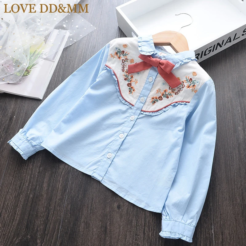Рубашки для девочек LOVE DD & MM Весенняя новая детская одежда 2020 красивая кружевная