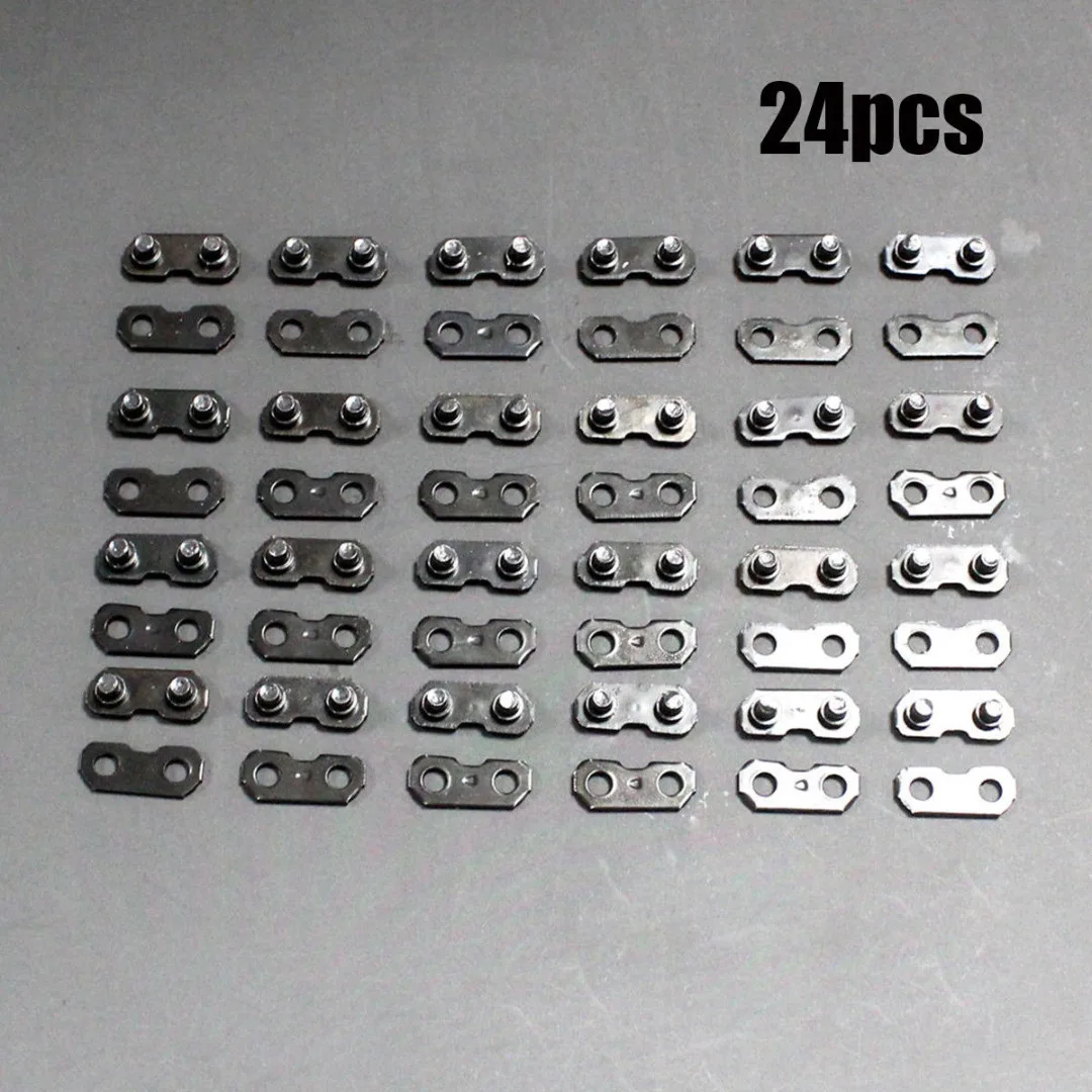 

24Pcs/set 3/8'' Chain Link Repair Preset Straps For ChainsawS Preset Straps Garden Tool Practical