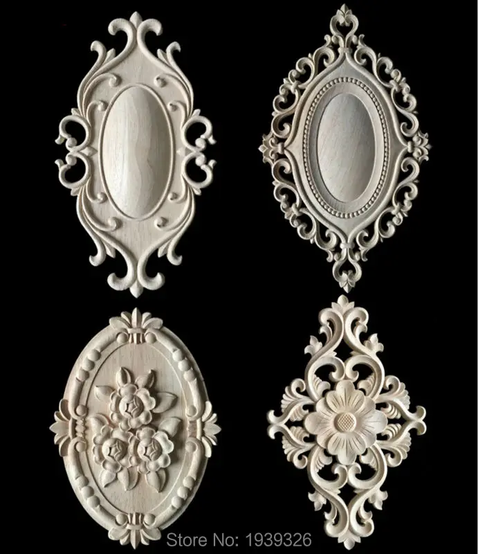 Натуральная резьба по дереву мебель для дверей шкафа декоративная деревянная