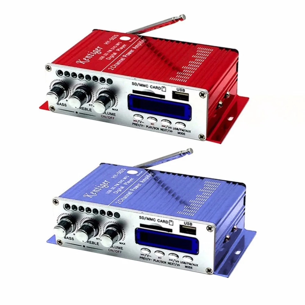 Мини Bluetooth Hi-Fi стерео аудио Bluetooth усилитель мощности FM/MP3/SD/USB/DVD для iPod телефона автомобиля мотоцикла