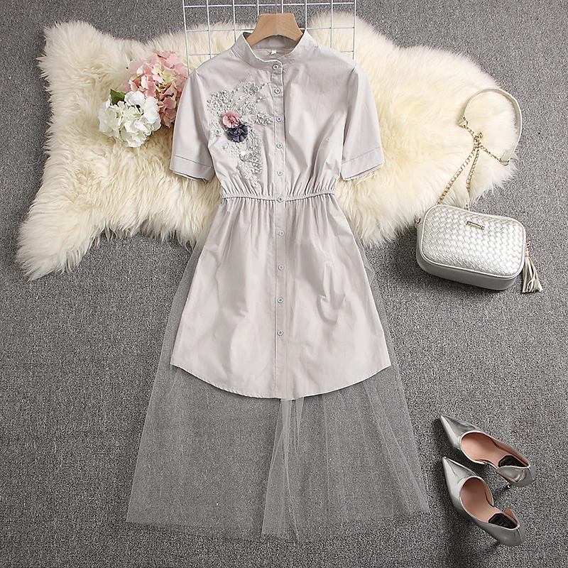 Женское платье ALPHALMODA летняя футболка с аппликацией и цветочным принтом | Женская