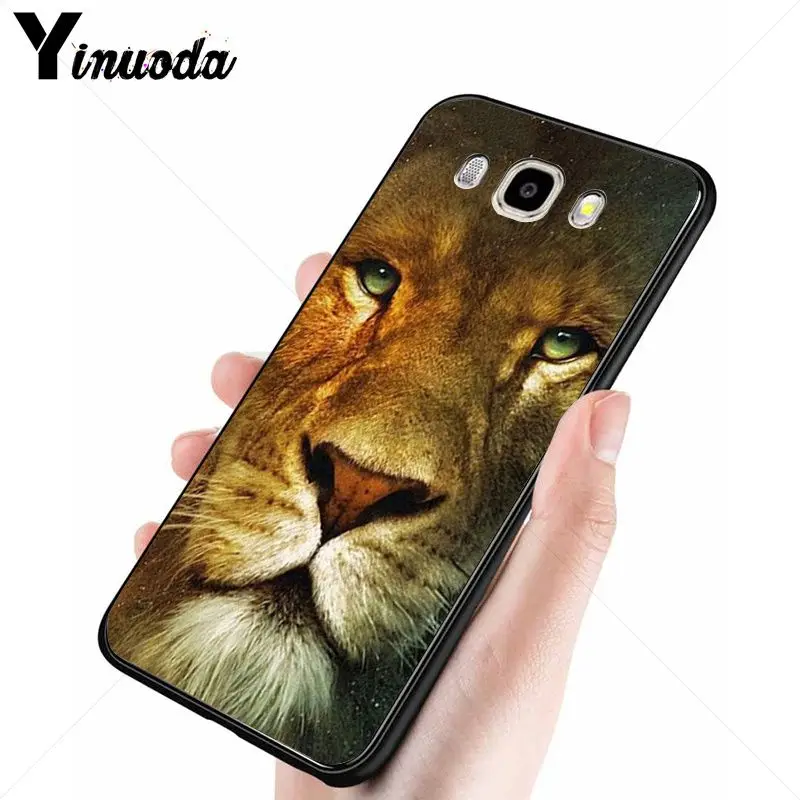 Yinuoda ASLAN LION THE CHRONICLES черный мягкий силиконовый чехол для телефона Samsung Galaxy j6plus j7 prime