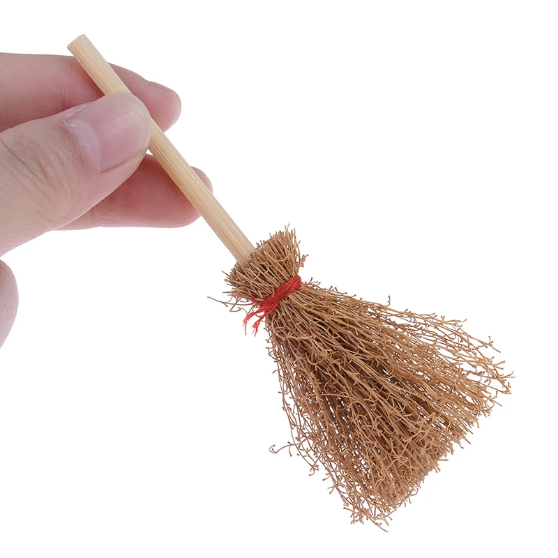 Best Sale 1:12 Dollhouse Miniature Fairy Garden Broom Cleaning Tools