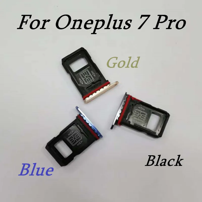 Оригинальный держатель карт для Oneplus 7 Pro Micro SD адаптер карты трехцветный|Шлейфы