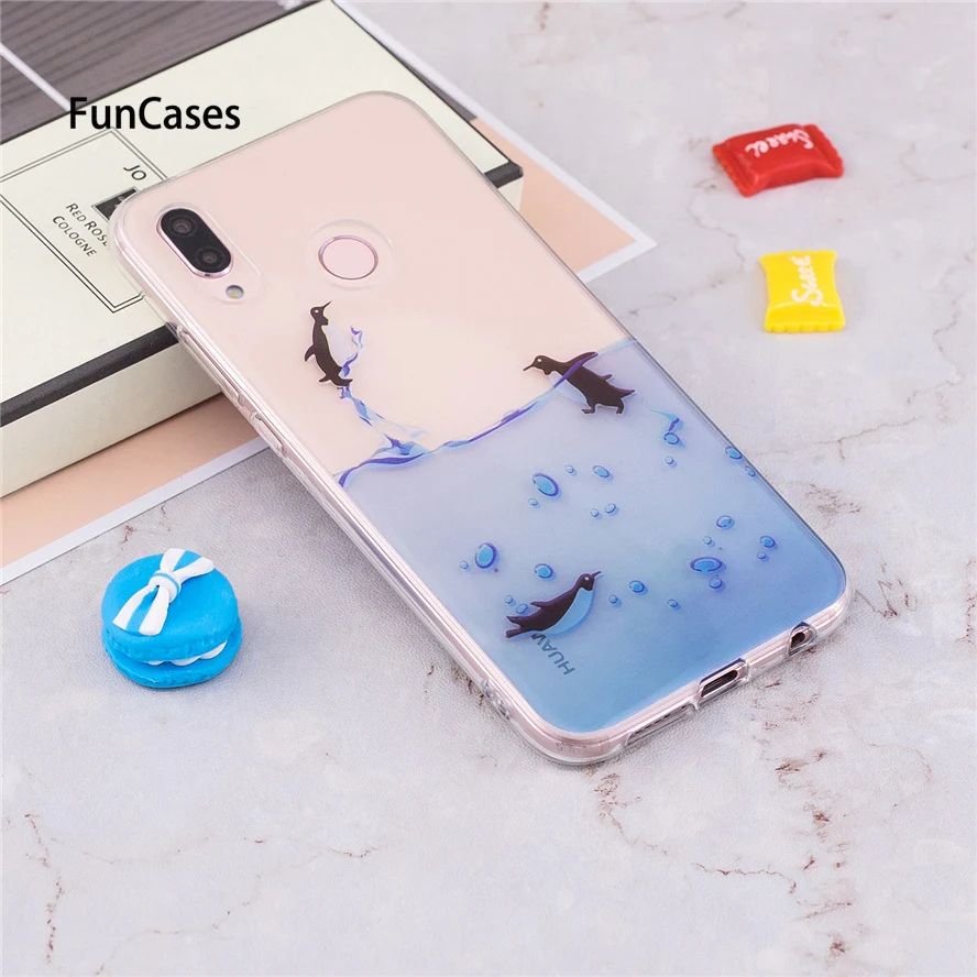 5 84 &quothuawei P20 Lite чехол мягкий силиконовый TPU с рисунком для телефона защитный huawei