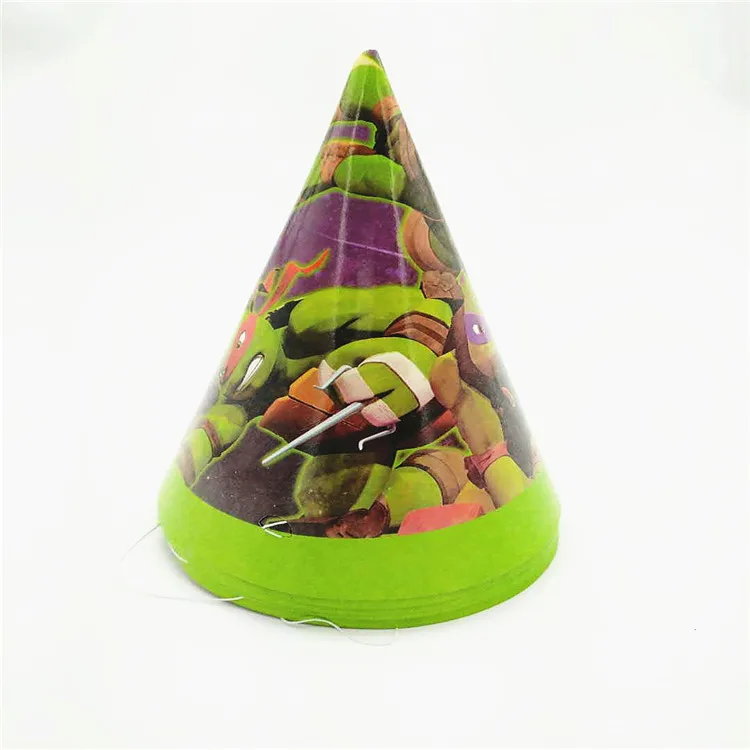 6 шт./лот картон шапки день рождения мероприятие вечеринка поставки Черепашки