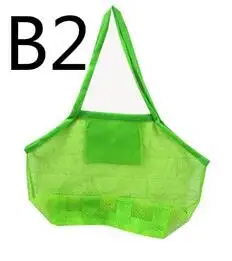 B2 11 цветов, детские сумки для хранения, сетчатая ракушка, пляжная сумка для ракушек, Детская сумка для хранения игрушек, сетчатые песочницы, Сетчатая Сумка через плечо - Цвет: B2