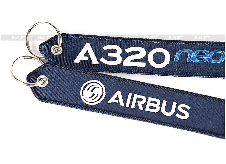 Airbus логотип A320 neo багажная бирка дорожные аксессуары Deep Blue с вышивкой Подарочная