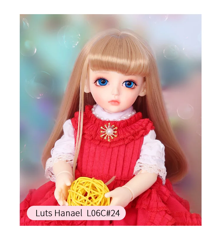 Парик для куклы bjd shinee LutsbjdlHoney Delf Размер 5-6 дюймов 1/6 высокотемпературный прямой парик для шарнирной куклы Прекрасный парик для красоты L06C