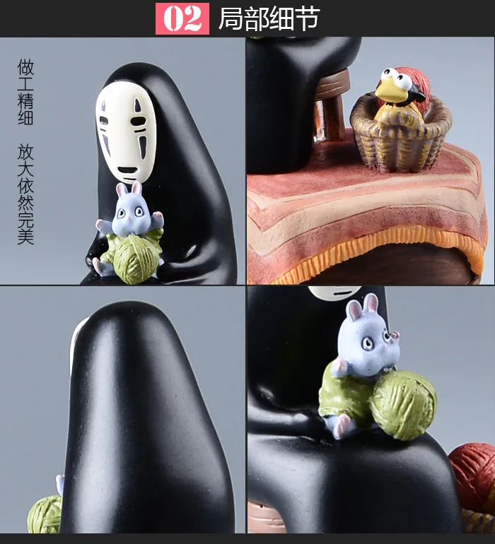Вращающаяся музыкальная шкатулка Hayao miyazaki spirited away no face|box yellow|music box newsbox cup |