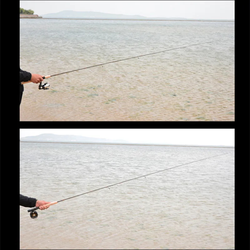 7 секций сменная карбоновая удочка и Сверхлегкая спиннинговая Удочка 2 в 1 с