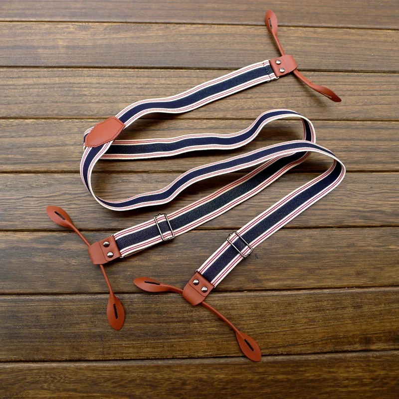 Подтяжки из воловьей кожи на пуговицах для мужчин и женщин бесплатная доставка |