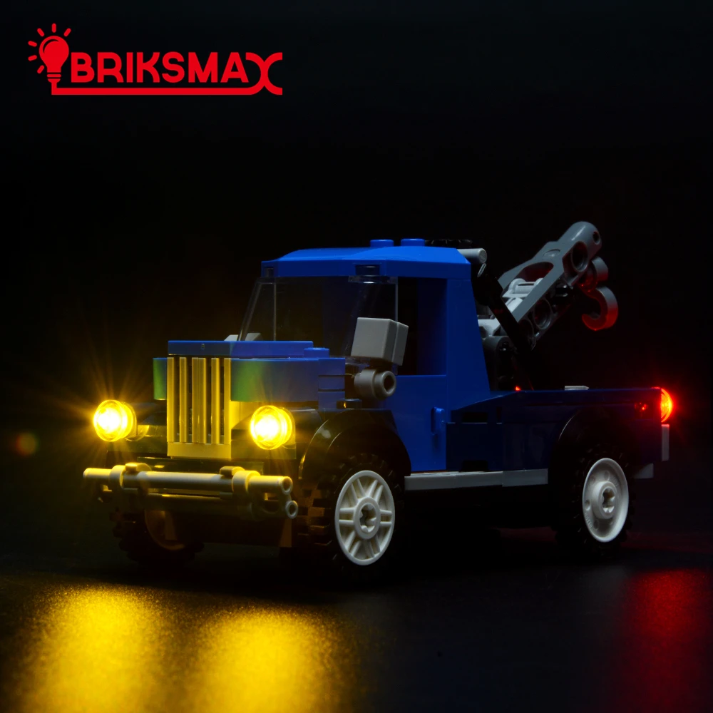 BriksMax со светодиодной подсветкой комплект для углу гараж ремонт станции строительные блоки модель света набор совместим с 10264 и 15042