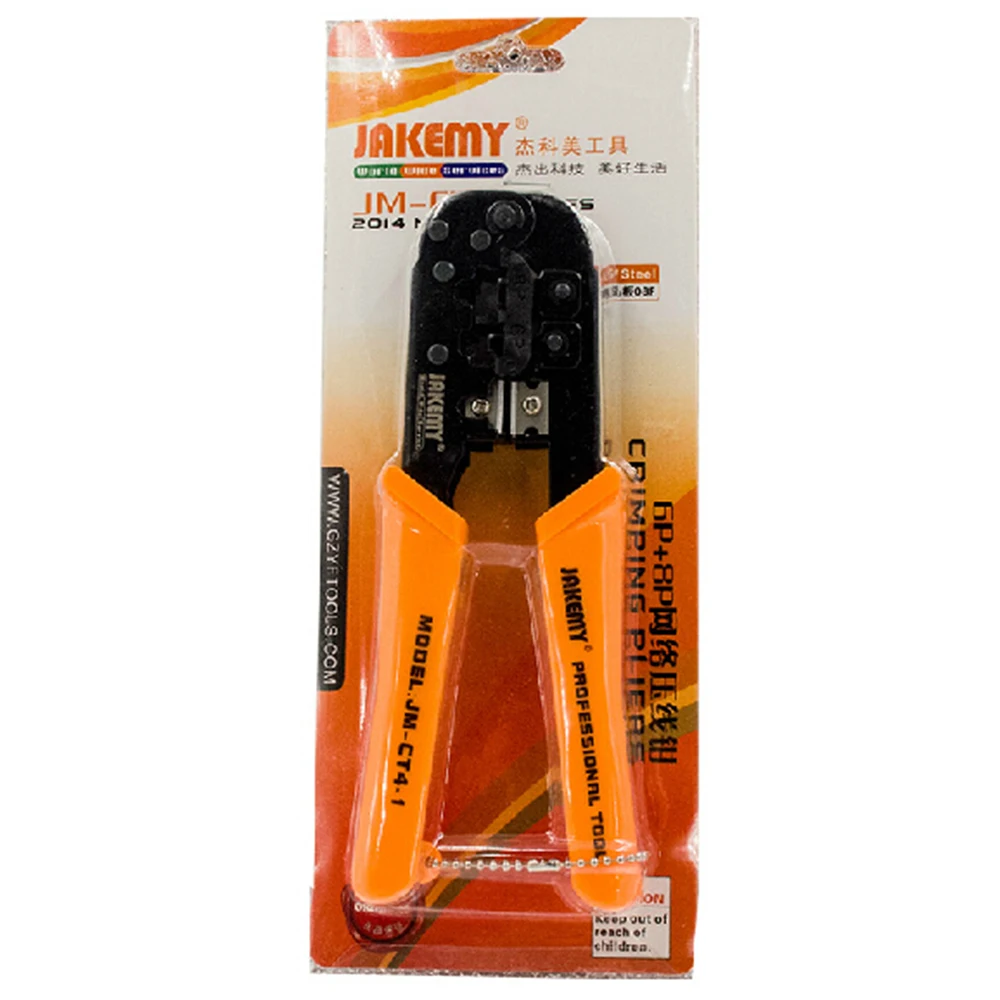 Jakemy JM-CT4-1 6P 8P Ethernet Cable Crimping Plier Network Clamp Tool kit |