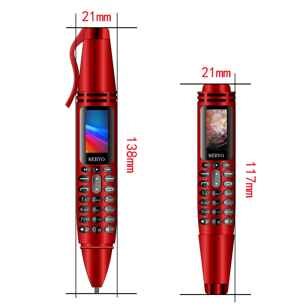 SERVO K07 ручка мини мобильный телефон 0 96 &quotмаленький экран GSM двойная SIM Камера