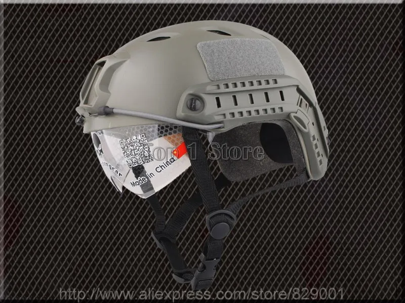 Полный 15 цветов Emerson Быстрый Шлем с защитными Goggle Pararescue Тип прыжка тактический военный шлем