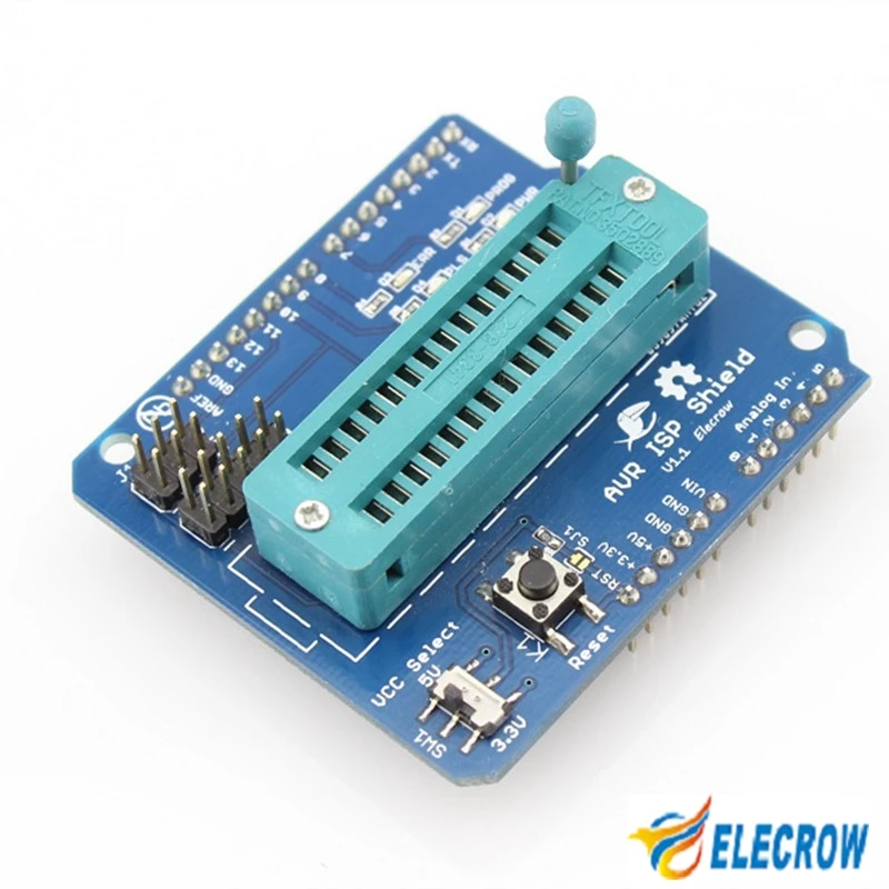 Elecrow AVR ISP щит для Arduino UNO макетная плата загрузчик сжигание ATmega328P программатор DIY