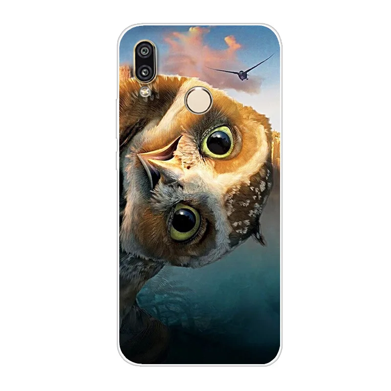 Чехол для телефона huawei P20 P10 P9 Lite 8 2017 мягкого силикона милый кот окрашенные задняя