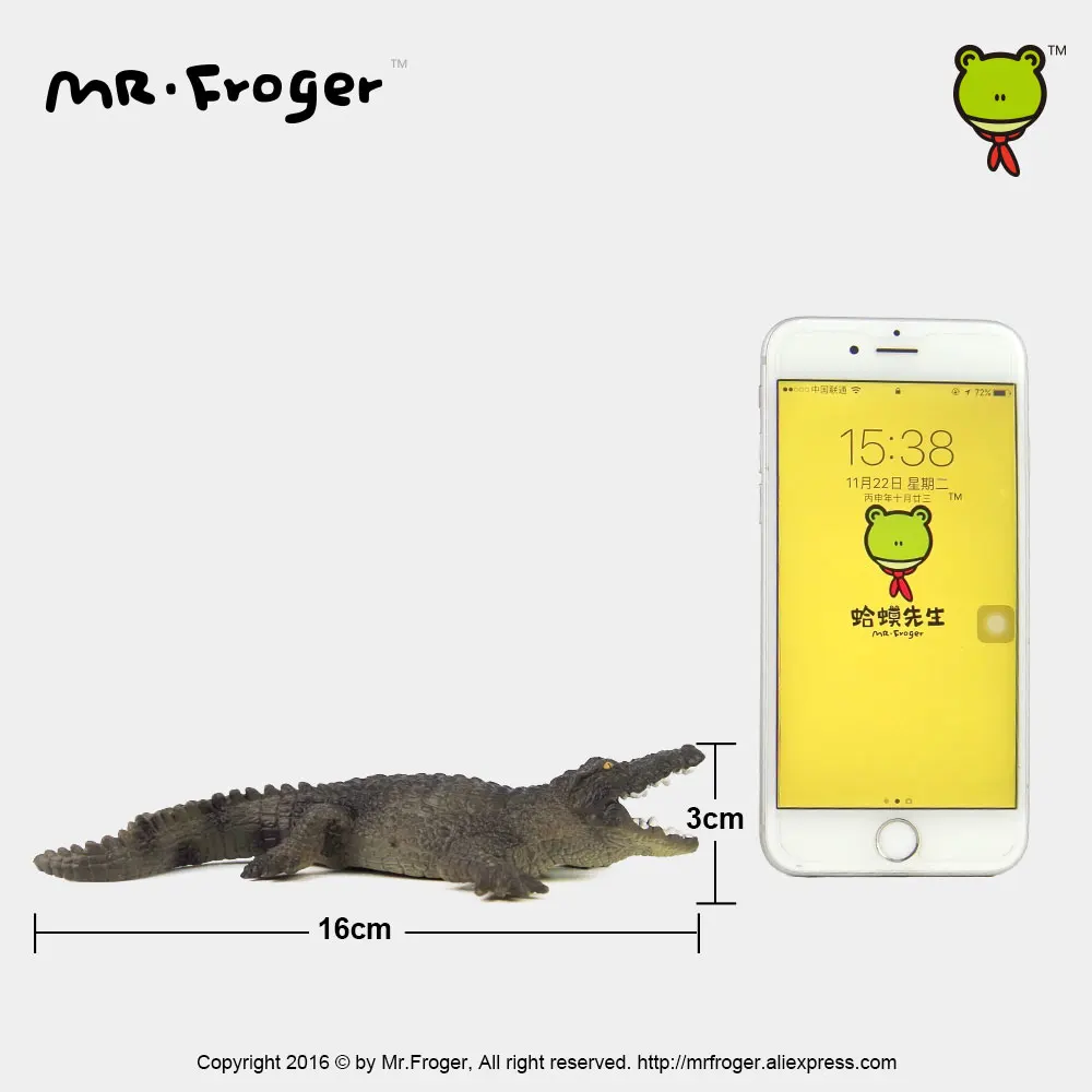 Mr.Froger Американский Крокодил Аллигатор игрушечные дикие животные Набор для моделирования зоопарка пластиковый твердый милый подарок репти... (art.: 7a14bcbc1) - 7a14bcbc1