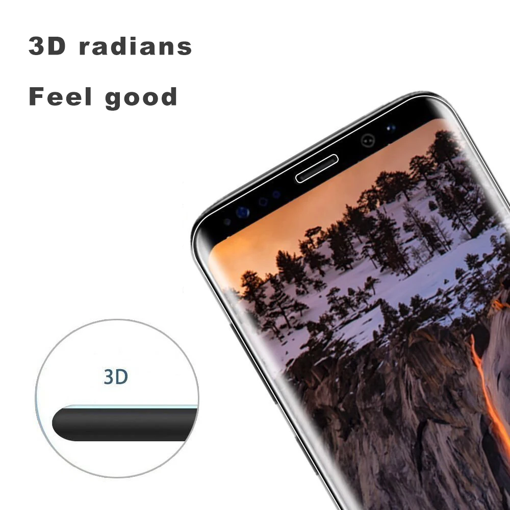 3D закаленное стекло для Samsung Galaxy S9 S8 Note 8 S7 Edge Plus S6 полное покрытие Защита экрана
