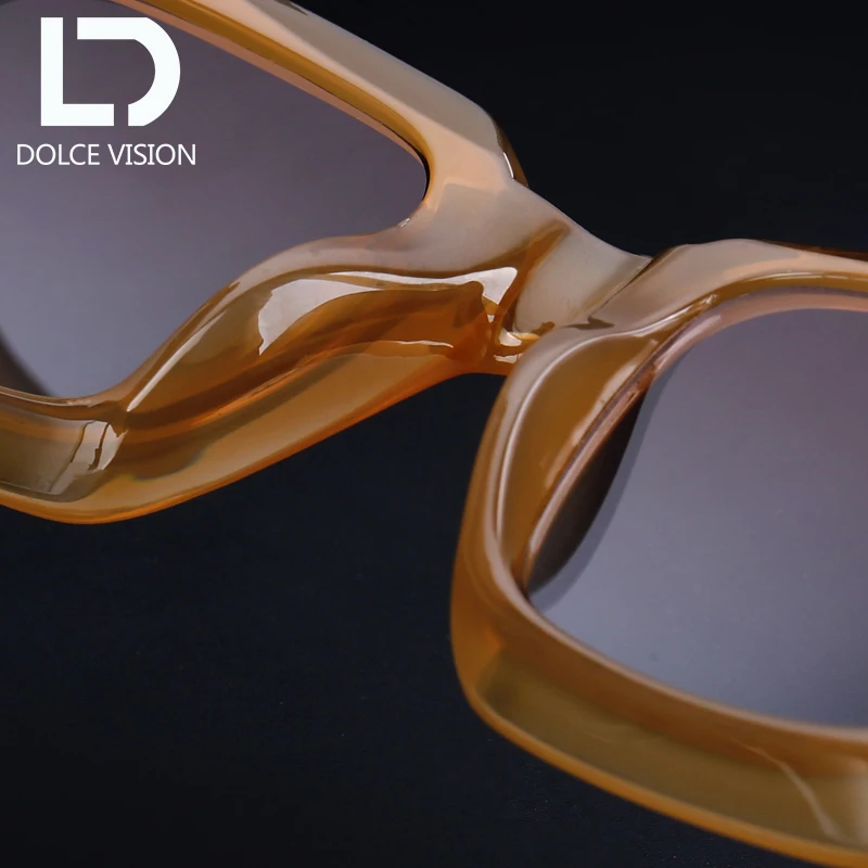 Мужские и женские солнцезащитные очки с квадратным градиентом леопардовым