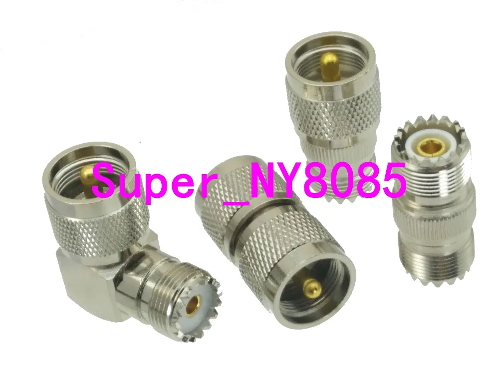 Прямоугольный Прямой 4 х портовый соединитель адаптера UHF SO239 PL259|Соединители| |