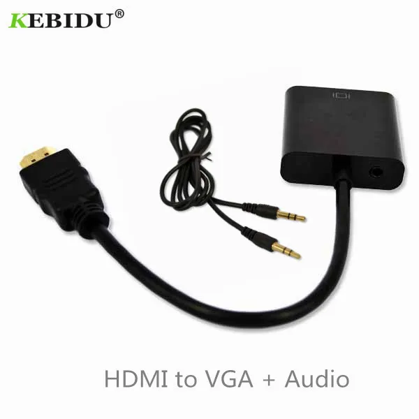 Адаптер для видеокамеры kebiдаale VGA HD TV CRT Monitor XBOX 360 PS3 HDMI совместимый с 3 5 мм