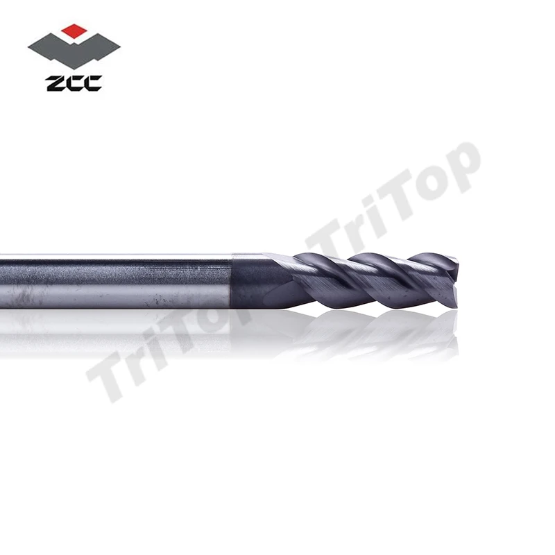 

5pcs/lot ZCC.CT GM-3E-D4.0S cnc Carbide mills 3 flute flattened end mills with straight shank solid carbide end mills d 3mm