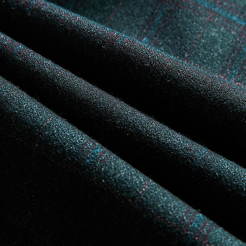 Мужской Клетчатый костюм Batmo повседневный клетчатый синий пиджак + брюки жилет 2018